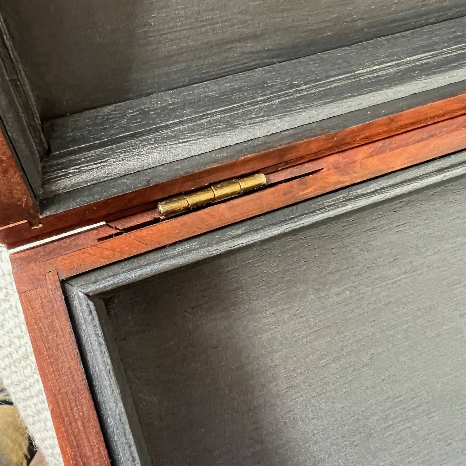 Wooden and brass box