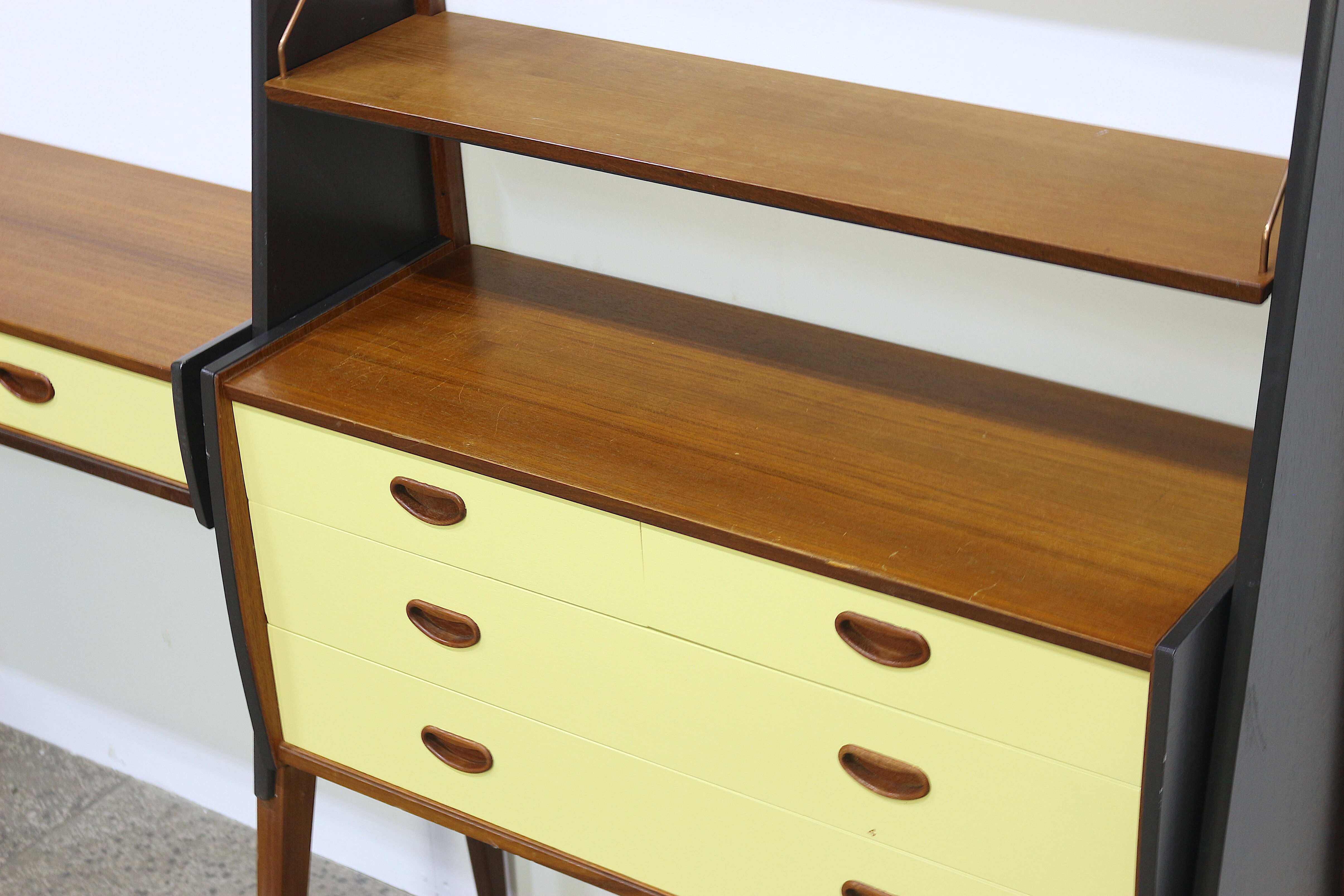 Norwegian free standing shelf, 1960's