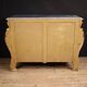 Commode italienne laquée et dorée du 20e siècle