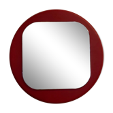 Miroir rond en bois