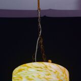 Art Deco yellow Murano glass pendant, 1950