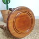 Vintage turned wood tripod country stool