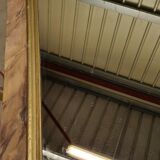 Mirror wood faux marble, 134x80 mercury glass