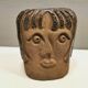 Decorative ceramic head from Sloth Ceramics Denmark 1979.