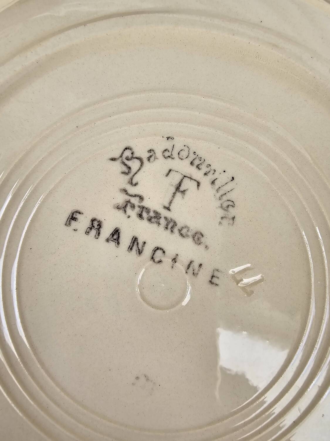 Deep plates x6 "Francine" Badonviller