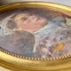 Antique Portrait Oil Painting With Wooden gilded frame 58cm x 45cm