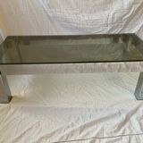 Vintage glass coffee table