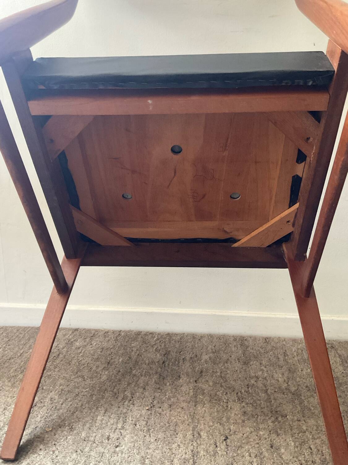 Pair of Scandinavian teak chairs, 1960s