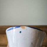 Set of 2 small vintage bowls, hand-painted crafts, plant motif