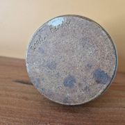 Vase, bouteille, soliflore en grès émaillé vert, Fred Ferry