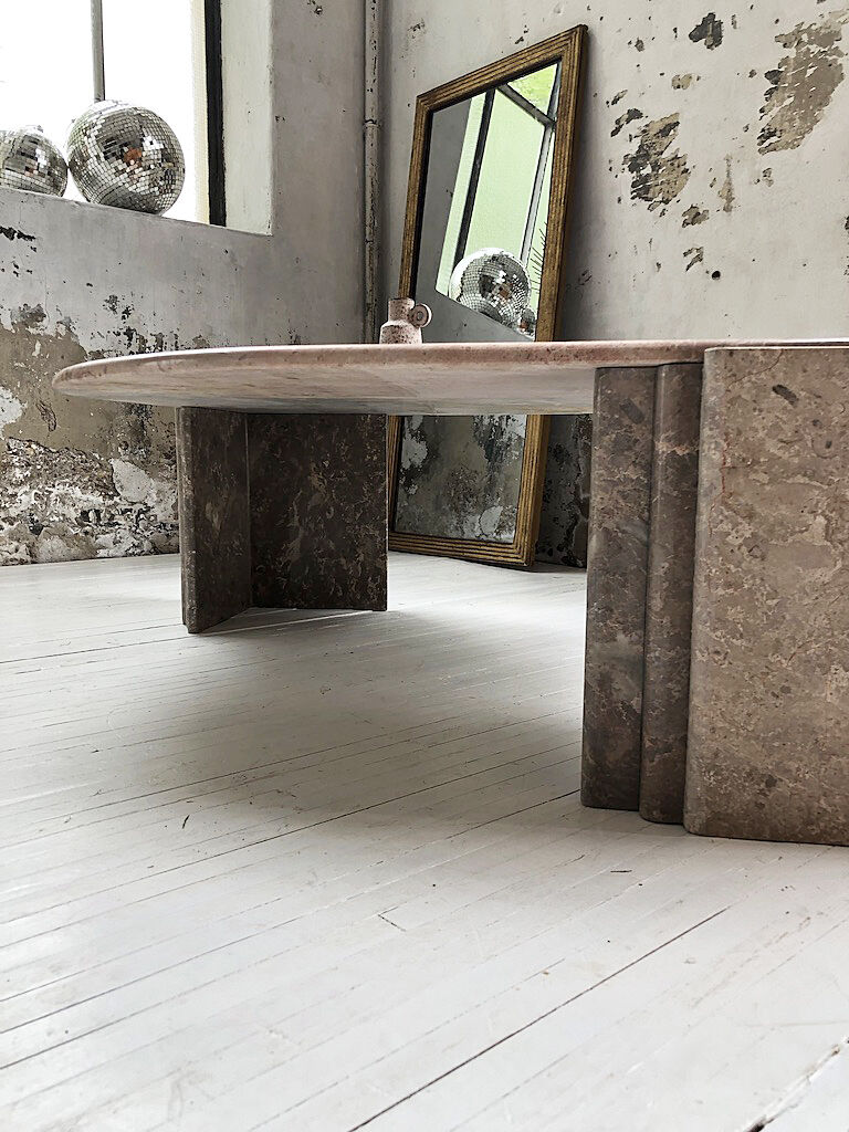 Roche Bobois pink marble table