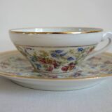 6 old Limoges porcelain tea cups PF France