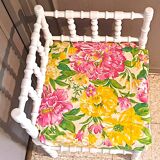 Fabric and wood corner armchair, comfort, relax, 1920s