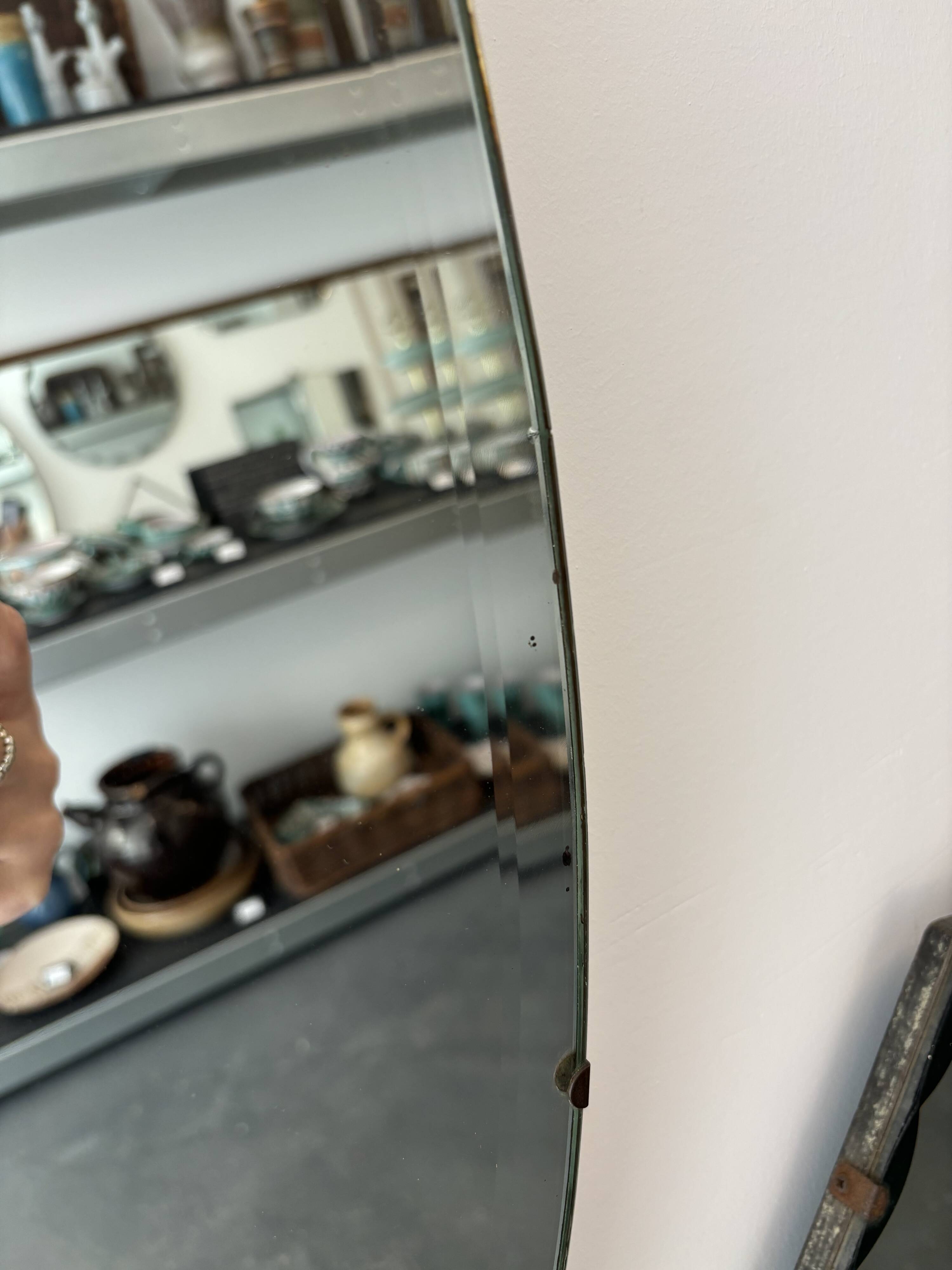 Beveled mirror in Art Deco style