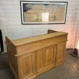 1920s American oak curtain desk
