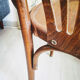 Fauteuil de bureau des années 50 en bois courbé