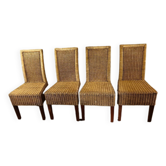 4 rattan chairs