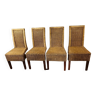 4 chaises rotin