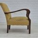 1950s, Danish design, armchair in original condition, furniture cotton/ wool fabric.