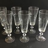 6 champagne flutes
