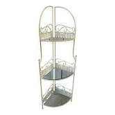 Glass and wrought iron shelf