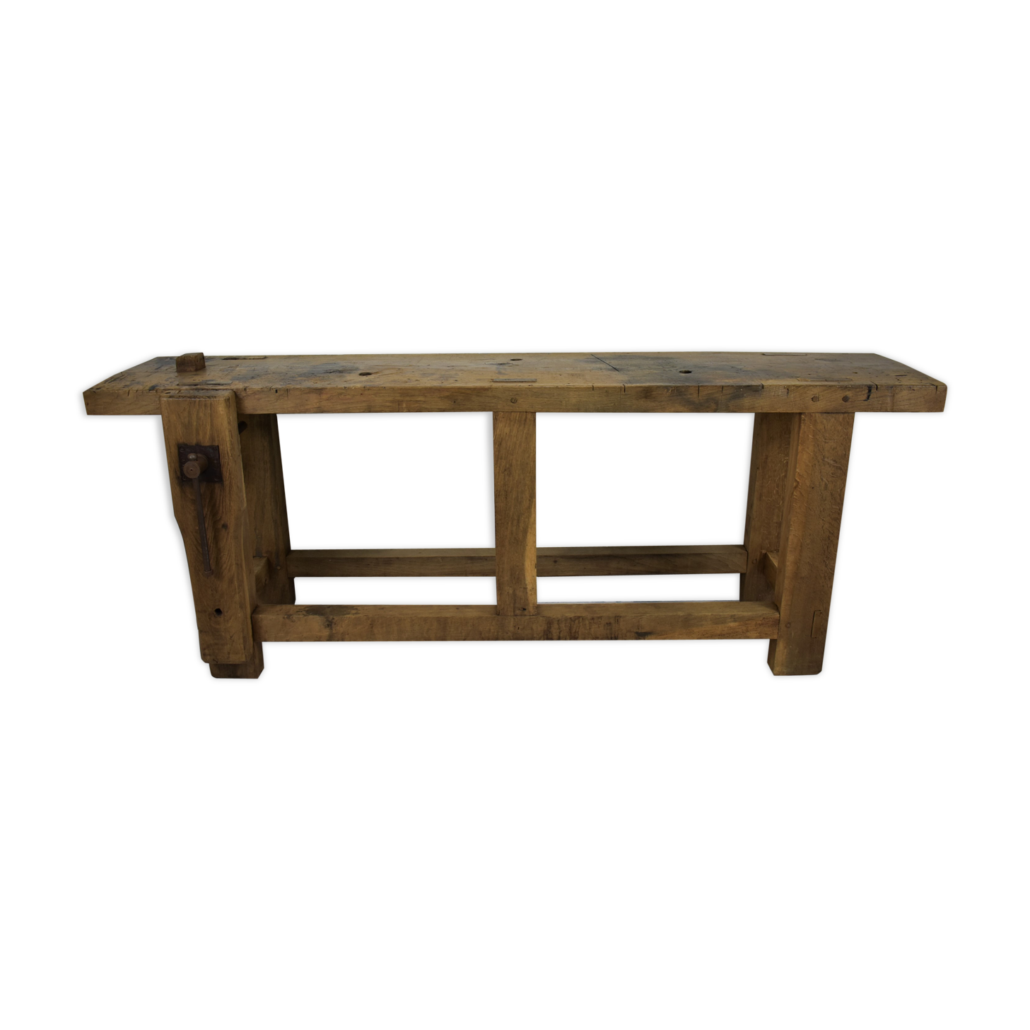 Former oak carpenter's workbench