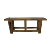 Former oak carpenter's workbench