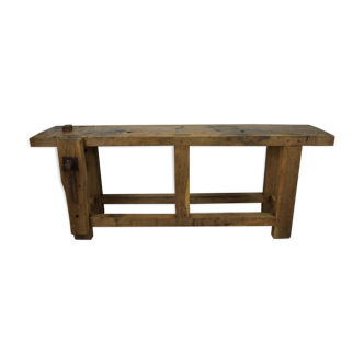 Former oak carpenter's workbench