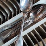 Old Christofle 57-piece shell model cutlery set