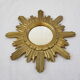 Vintage wood and gold resin mirror
