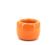 Vintage orange ceramic pot