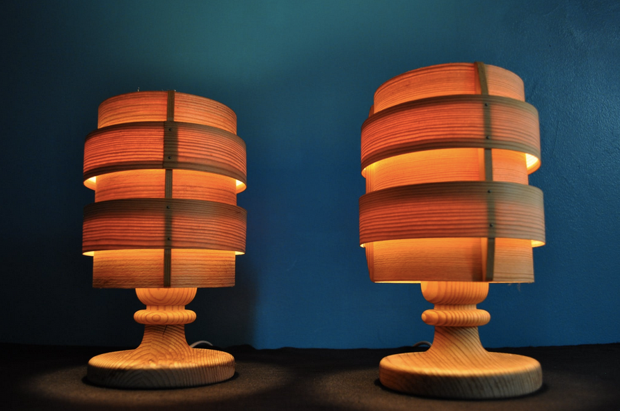 Pair of table lamps "Elysett B148" of Hans-Agne Jakobsson, Sweden 1960