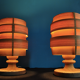 Pair of table lamps "Elysett B148" of Hans-Agne Jakobsson, Sweden 1960