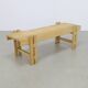 Vintage Low Slatted Bench