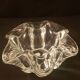 Corolla-shaped ashtray and pocket tray, Vannes Le Chatel crystal (A 240)