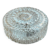 Round wall light ceiling fixture transparent glass vintage antique lamp
