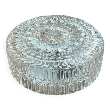 Round wall light ceiling fixture transparent glass vintage antique lamp