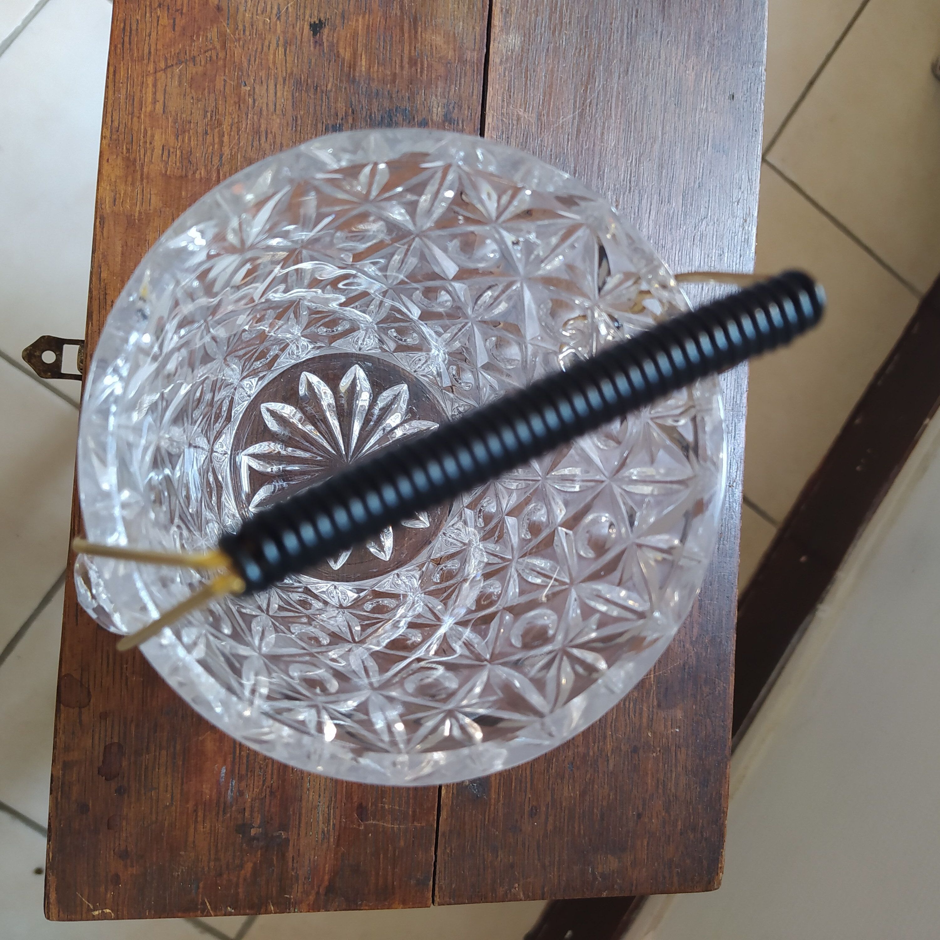 Crystal ice bucket 1950/1960