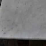 old marble and wood office bistro table 1850