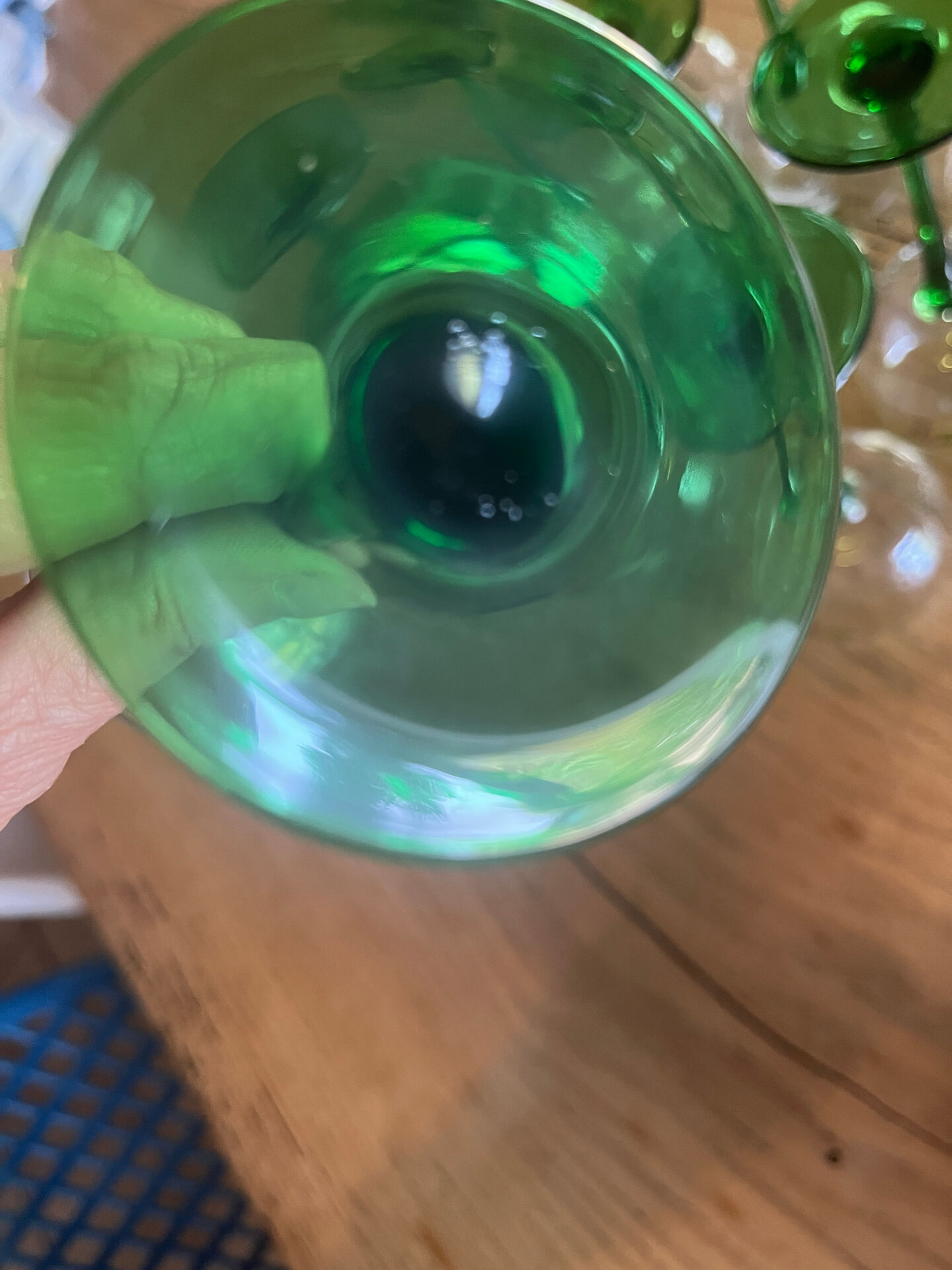White wine glasses