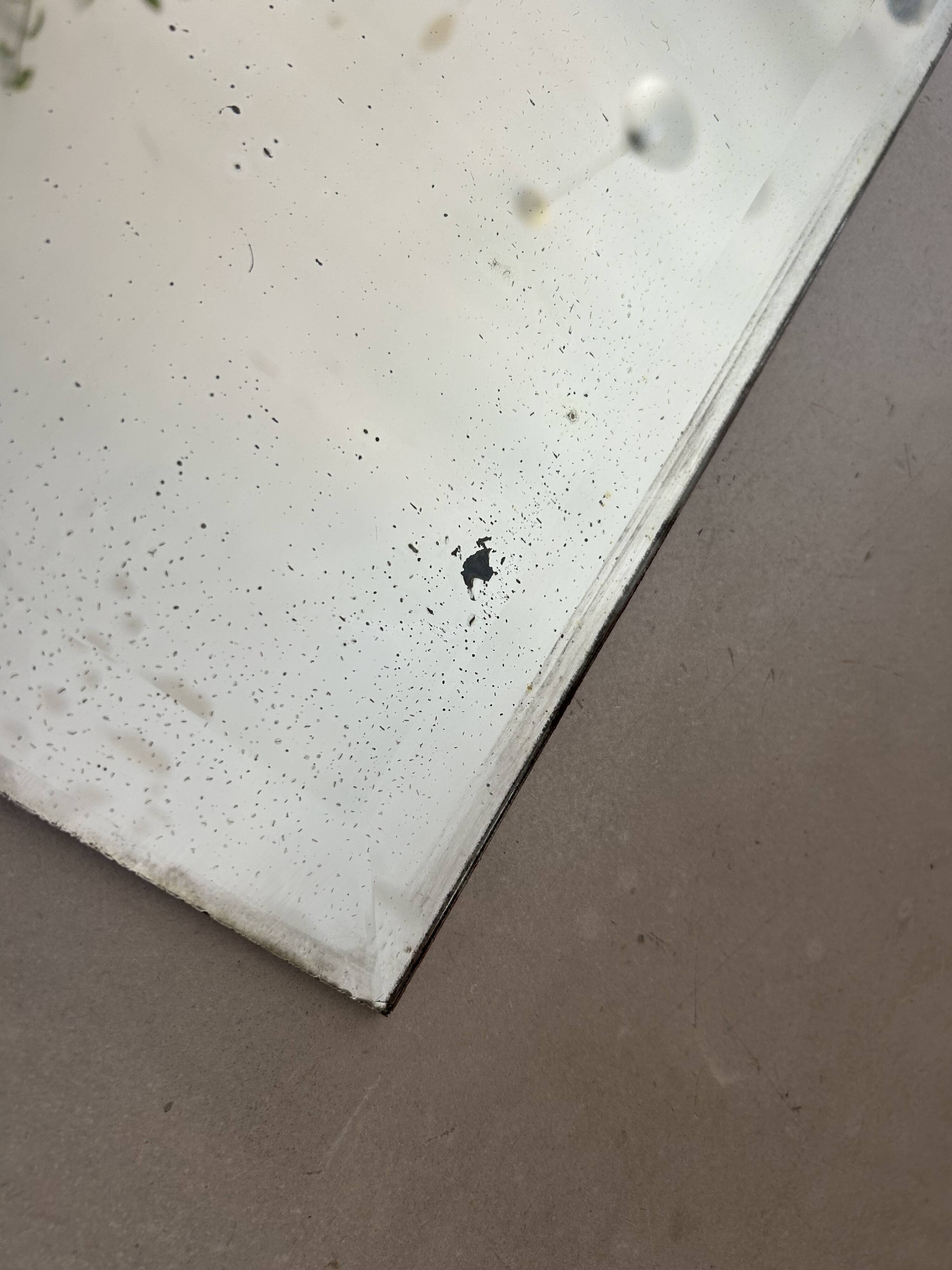 Antique bevelled mirror 48x144