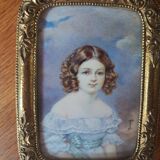 Miniature portrait signed Moritz Dallinger