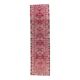 Pink Turkish Hand-Knotted Runner 86x317