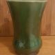 Vintage green ceramic vase 50s Belgium