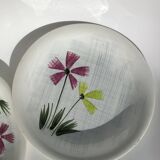 Digoin dishes and gravy boats, Floréal 60's model