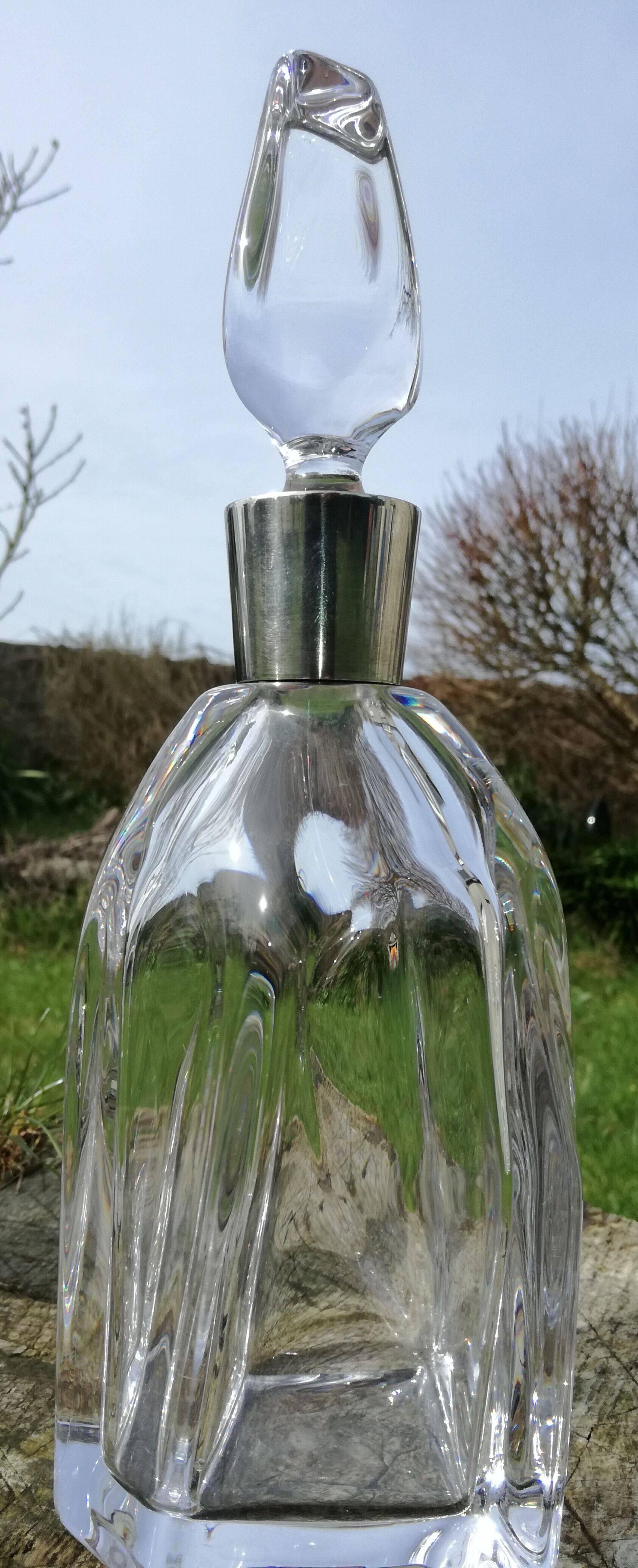 Carafe signed "Daum France" art deco style