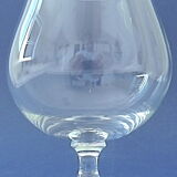 Suite of six tasting glasses of colorless crystal cognac