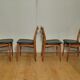 4 scandinavian chairs of the 1960