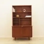 Teak bookcase with bar cabinet and secretary, Dammand & Rasmussen, Denmark, 1960s