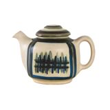 Stoneware teapot, Danish design, 1960s, manufactured by Okela